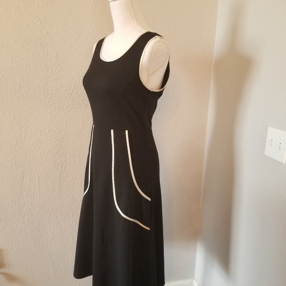 Sunny Girl Black/White Dress Sz M - Picture 2 of 8